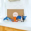Gift set of wooden coloring toys "Sea Friends"