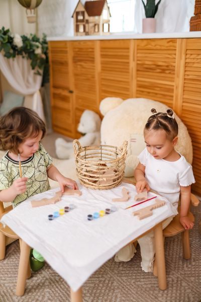 Gift set of wooden coloring toys "Sea Friends"